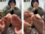 清楚系美女24.5cm激弱足裏くすぐり！5分25秒