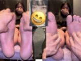 清楚系美人26.5cm激弱足裏くすぐり足比べ！6分31秒