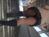 【動画】超ミニ学生服☆食い込みコーデ