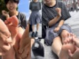 ボーイッシュ美女25cm激弱足裏くすぐり足比べ！5分31秒