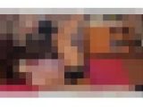ノーブラで胸ポチしながら腹筋の息切れトレーニング