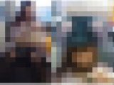電車内盗撮】黒スト越し透けPモロ見え美女のパンチラ盗撮動画