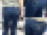最強のブランドデニムを履きこなすオタ子の抜群すぎるデニム尻【街中風景139】