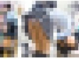 突き出したお尻からエロパンツがもろ見えなミニスカXX娘パンチラ