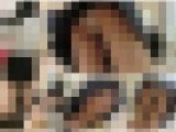 屈んでお尻が大接近！透け透けのパンツ丸見え！可愛い美●女禁断パンチラ