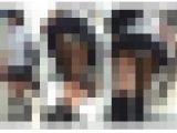 駅階段でお尻突き出し純白Pが丸見えの激カワ女子無防備パンチラ撮り〜エロ生脚白パンツ丸見えチラ〜22