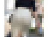 《スリットが深すぎて…！雑誌モデル系美人OLのニットタイトスカート》
