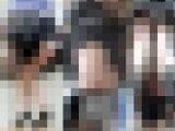 駅内にて神スタイル美女が前屈みして生尻モロ出しパンチラ！めくり&パンチラ動画FHD